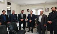 دیدار مدیریت شبکه بهداشت و درمان به همراه اعضای مرکز بهداشت و بیمارستان امام رضا علیه‌السلام با داداستان شهرستان کبودراهنگ