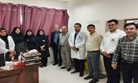 مراسم گرامیداشت روز پزشک در بیمارستان امام رضا (ع) شهرستان کبودراهنگ 