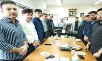 دیدار دکتر کریمی مشاور مدیریت شبکه بهداشت و درمان با مهندسین بیمارستان امام رضا علیه‌السلام شهرستان کبودراهنگ 